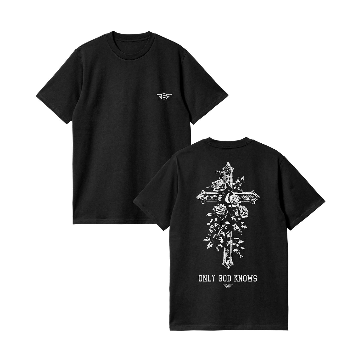 限定】GOD ONLY KNOWS COLLEGE LOGO T-SHIRT