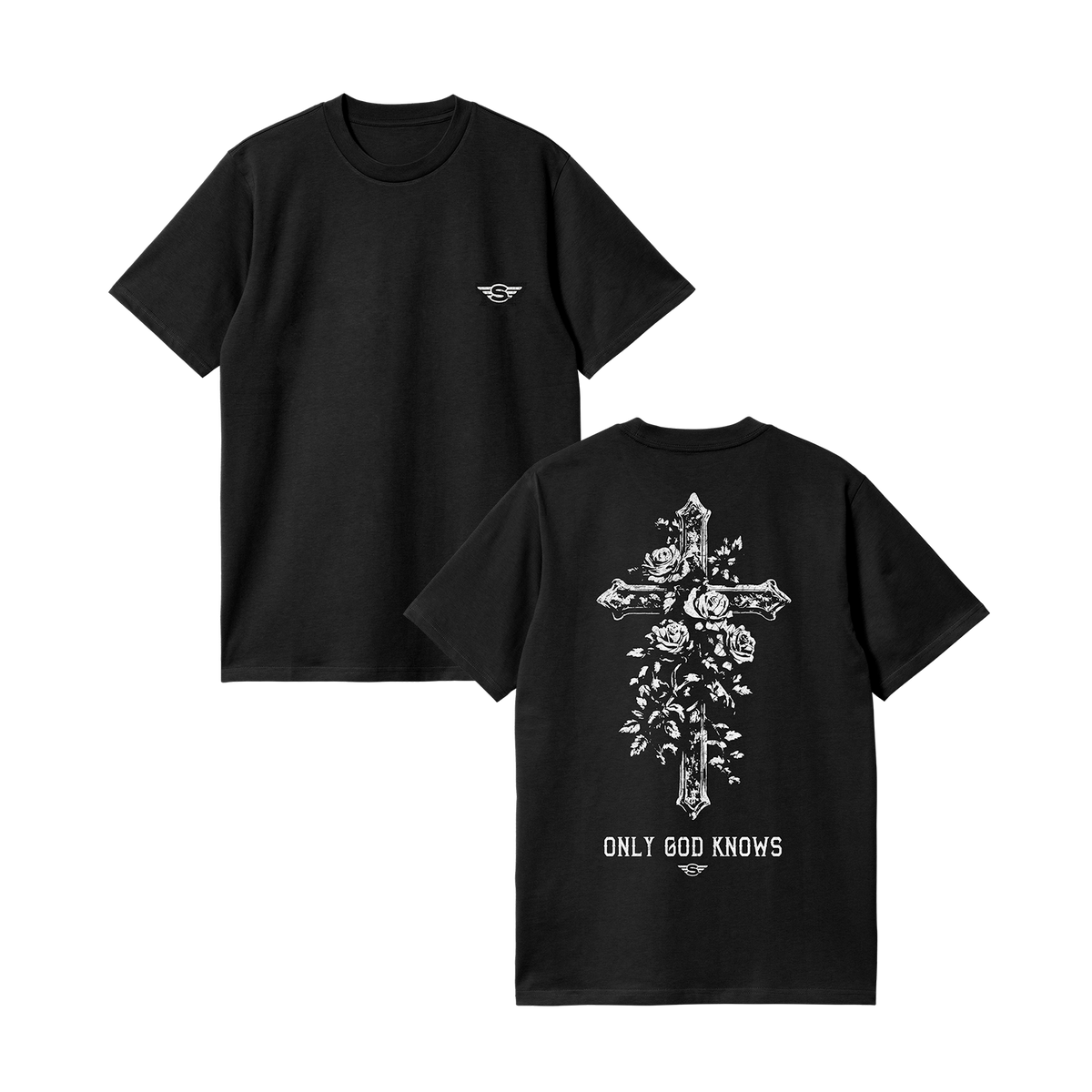 GOD ONLY KNOWS COLLEGE LOGO T-SHIRT Мサイズ COLLEGE LOGO T-SHIRT – GOD ONLY KNOWS